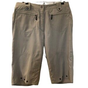 Vintage JAMIE SADOCK Women's Beige Bermuda Shorts Golf Apparel Size 10